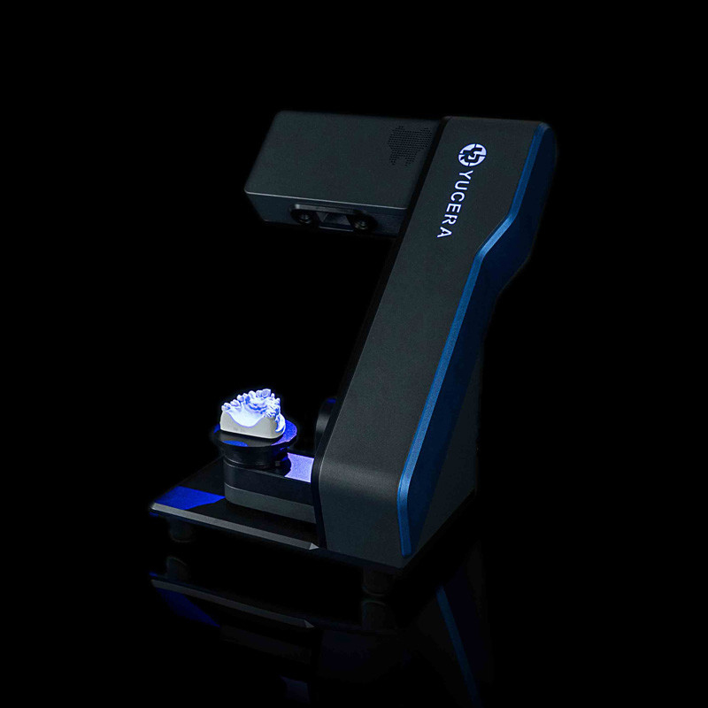 YUCERA डेंटल लैब स्कैनर CAD CAM 3D ऑटो स्कैनिंग 20s स्कैन समय 2 x 3.0MP कैमरा रिज़ॉल्यूशन