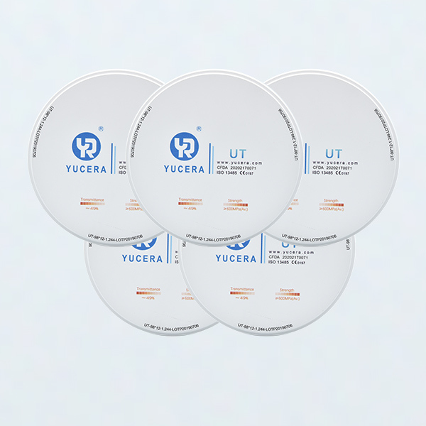 युसेरा फैक्टरी मूल्य डेंटल सुपर ट्रांसलूसेंट एसटी 98 मिमी 95 मिमी व्हाइट ब्लॉक सिरेमिक डिस्क कैड कैड सिस्टम 5 एक्सिस मिलिंग मशीन के लिए