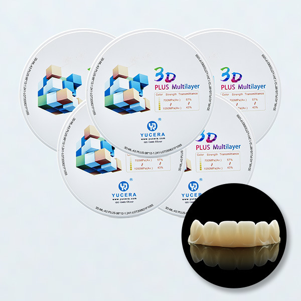Yucera Professional Teeth Material 98mm Zirconia Dental Blank 3D Ceramic Teeth Zirconium Block