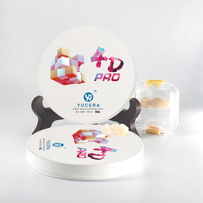 New Design YUCERA 98*14mm 4d Multilayer Zirconium Dental Zirconia Disc for Cad/Cam System