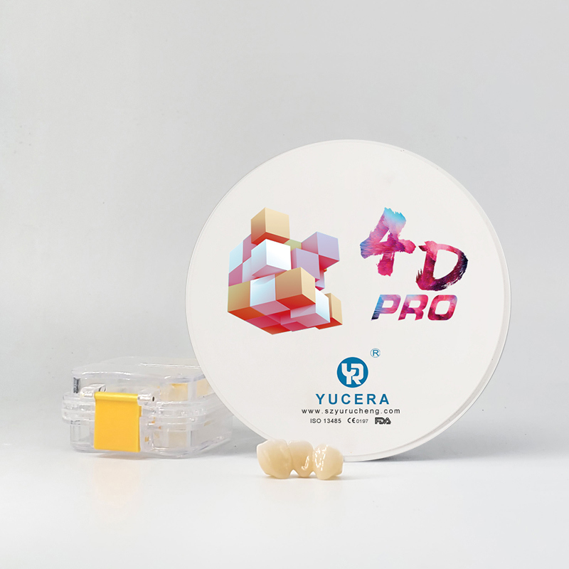 New Design YUCERA 98*14mm 4d Multilayer Zirconium Dental Zirconia Disc for Cad/Cam System