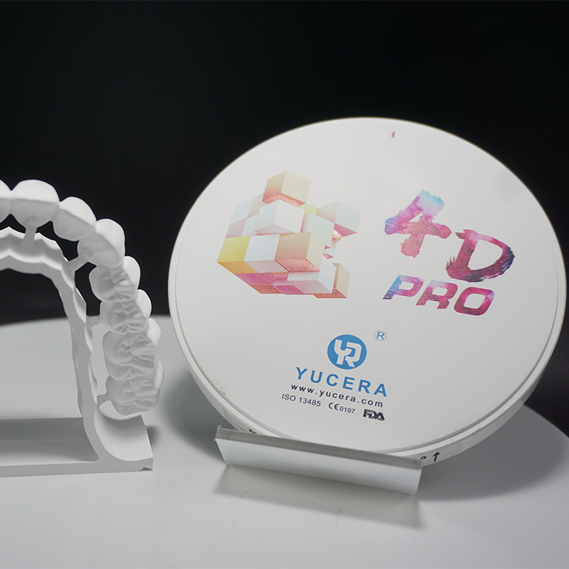 New Design YUCERA 98*14mm 4d Multilayer Zirconium Dental Zirconia Disc for Cad/Cam System