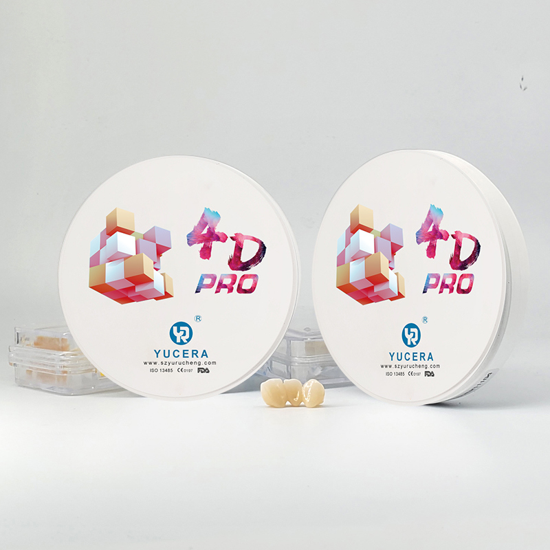 New Design YUCERA 98*14mm 4d Multilayer Zirconium Dental Zirconia Disc for Cad/Cam System