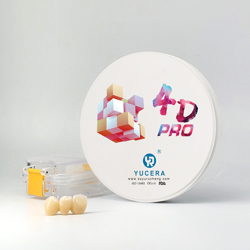 New Design YUCERA 98*14mm 4d Multilayer Zirconium Dental Zirconia Disc for Cad/Cam System