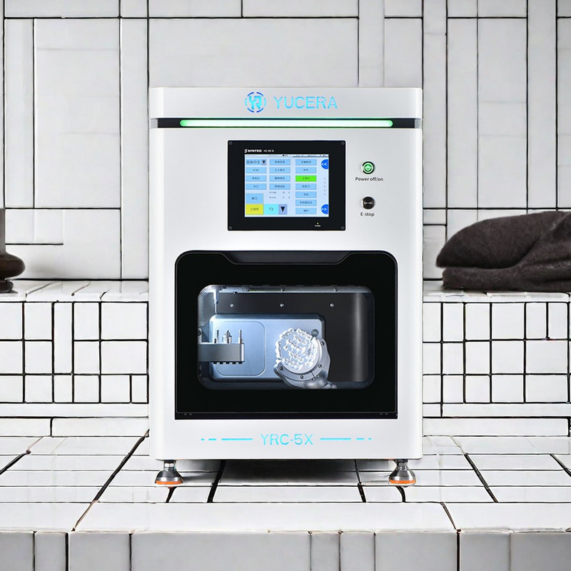 YR उच्च दक्षता 5 अक्ष सीएनसी डेंटल ज़िरकोनिया मिलिंग मशीनें CAD CAM लैब उपकरण क्राउन ब्रिज ओरल थेरेपी एक्सेसरीज़ के लिए