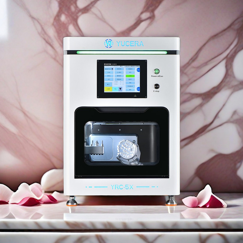 YR उच्च दक्षता 5 अक्ष सीएनसी डेंटल ज़िरकोनिया मिलिंग मशीनें CAD CAM लैब उपकरण क्राउन ब्रिज ओरल थेरेपी एक्सेसरीज़ के लिए